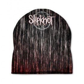Шапка 3D с принтом Slipknot в Санкт-Петербурге, 100% полиэстер | универсальный размер, печать по всей поверхности изделия | 