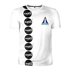 Мужская футболка 3D спортивная с принтом NASA в Санкт-Петербурге, 100% полиэстер с улучшенными характеристиками | приталенный силуэт, круглая горловина, широкие плечи, сужается к линии бедра | shuttle | space | аполлон | галактика | джемини | космонав | космос | наса | скайлэб | сша | шаттл nasa
