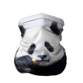 Бандана-труба 3D с принтом Большая панда в Санкт-Петербурге, 100% полиэстер, ткань с особыми свойствами — Activecool | плотность 150‒180 г/м2; хорошо тянется, но сохраняет форму | бамбук | белый | джунгли | дикое | животное | китай | лес | медведь | черный