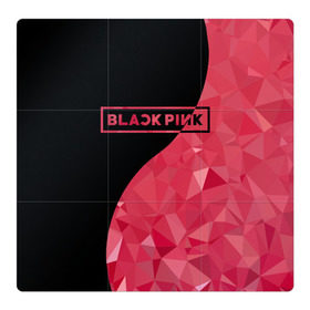 Магнитный плакат 3Х3 с принтом BLACKPINK в Санкт-Петербурге, Полимерный материал с магнитным слоем | 9 деталей размером 9*9 см | Тематика изображения на принте: black  pink | blackpink | jennie | jisoo | k pop | lalisa | группа | инь янь | к поп | корейская группа | розовый | черный