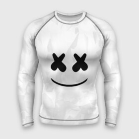 Мужской рашгард 3D с принтом MARSHMELLO в Санкт-Петербурге,  |  | dj | marshmello | usa | америка | клубная музыка | маршмелло | музыка | музыкант