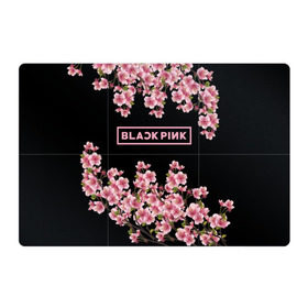 Магнитный плакат 3Х2 с принтом BlackPink sakura в Санкт-Петербурге, Полимерный материал с магнитным слоем | 6 деталей размером 9*9 см | black  pink | blackpink | jennie | jisoo | k pop | lalisa | sakura | группа | к поп | корейская группа | розовый | сакура | черный