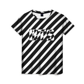 Женская футболка 3D с принтом BTS в Санкт-Петербурге, 100% полиэфир ( синтетическое хлопкоподобное полотно) | прямой крой, круглый вырез горловины, длина до линии бедер | bts | bts army | j hope | jimin | jin | jungkook | k pop | rap monster | rapmon | suga | v | бтс | группа | корея