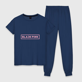 Женская пижама хлопок с принтом BlackPink 95 JISOO в Санкт-Петербурге, 100% хлопок | брюки и футболка прямого кроя, без карманов, на брюках мягкая резинка на поясе и по низу штанин | 97 jisoo | black  pink | blackpink | jennie | jisoo | k pop | lalisa | группа | к поп | корейская группа | розовый | черный