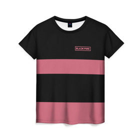 Женская футболка 3D с принтом BlackPink 96 JENNIE в Санкт-Петербурге, 100% полиэфир ( синтетическое хлопкоподобное полотно) | прямой крой, круглый вырез горловины, длина до линии бедер | 96 jennie | black  pink | blackpink | jennie | jisoo | k pop | lalisa | группа | к поп | корейская группа | розовый | черный