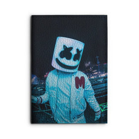 Обложка для автодокументов с принтом MARSHMELLO в Санкт-Петербурге, натуральная кожа |  размер 19,9*13 см; внутри 4 больших “конверта” для документов и один маленький отдел — туда идеально встанут права | dj | marshmello | usa | америка | клубная музыка | маршмелло | музыка | музыкант