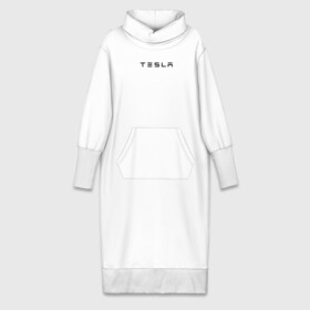 Платье удлиненное хлопок с принтом Tesla в Санкт-Петербурге,  |  | elon | mask | musk | илон маск | маск | тесла
