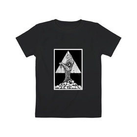 Детская футболка хлопок с принтом Всевидящее око в Санкт-Петербурге, 100% хлопок | круглый вырез горловины, полуприлегающий силуэт, длина до линии бедер | eye | freemasonry | illuminati | secret | see | society | всевидящее | заговор | иллюминаты | ложа | масонская | масонство | общество | око | пирамида | просвещённые | тайное | теория