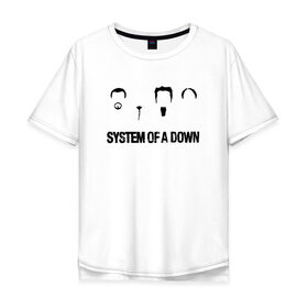 Мужская футболка хлопок Oversize с принтом System of a Down в Санкт-Петербурге, 100% хлопок | свободный крой, круглый ворот, “спинка” длиннее передней части | soad | soil | system of a down | группа | дав | дарон малакян | джон долмаян | метал | ню | оф | рок | серж танкян | систем | соад | сод | соэд | шаво одаджян | э доун