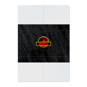 Магнитный плакат 2Х3 с принтом JURASSIC GODZILLA в Санкт-Петербурге, Полимерный материал с магнитным слоем | 6 деталей размером 9*9 см | comic con | godzilla | gojira | logo | годзилла | знаки | иероглифы | лого | монстр | фильм | чудовище