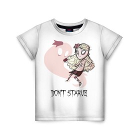 Детская футболка 3D с принтом Don`t starve в Санкт-Петербурге, 100% гипоаллергенный полиэфир | прямой крой, круглый вырез горловины, длина до линии бедер, чуть спущенное плечо, ткань немного тянется | 