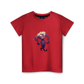 Детская футболка хлопок с принтом Don’t Starve. Webber в Санкт-Петербурге, 100% хлопок | круглый вырез горловины, полуприлегающий силуэт, длина до линии бедер | Тематика изображения на принте: dont starve | spider | webber | веббер | паук