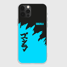 Чехол для iPhone 12 Pro с принтом GODZILLA | ГОДЗИЛЛА в Санкт-Петербурге, силикон | область печати: задняя сторона чехла, без боковых панелей | Тематика изображения на принте: comic con | godzilla | gojira | logo | годзилла | знаки | иероглифы | лого | монстр | фильм | чудовище