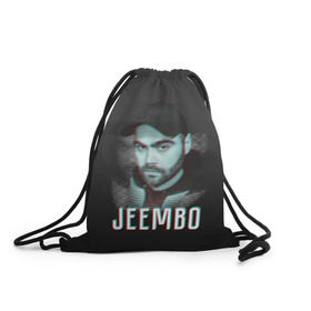 Рюкзак-мешок 3D с принтом Jeembo glitch в Санкт-Петербурге, 100% полиэстер | плотность ткани — 200 г/м2, размер — 35 х 45 см; лямки — толстые шнурки, застежка на шнуровке, без карманов и подкладки | jeembo | джангирян | джимбо
