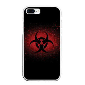 Чехол для iPhone 7Plus/8 Plus матовый с принтом Biohazard в Санкт-Петербурге, Силикон | Область печати: задняя сторона чехла, без боковых панелей | biohazard | plague inc | биологическая опасность | знак