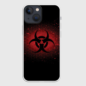 Чехол для iPhone 13 mini с принтом Biohazard в Санкт-Петербурге,  |  | Тематика изображения на принте: biohazard | plague inc | биологическая опасность | знак