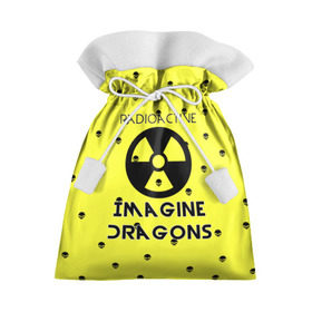Подарочный 3D мешок с принтом Imagine Dragons radioactive в Санкт-Петербурге, 100% полиэстер | Размер: 29*39 см | dragons | evolve | imagines | imagining | radioactive | вообрази драконов | имеджин драгонс | рок | хит