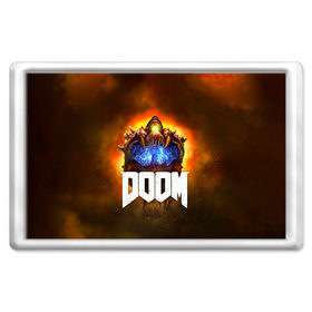 Магнит 45*70 с принтом Doom Cacodemon в Санкт-Петербурге, Пластик | Размер: 78*52 мм; Размер печати: 70*45 | Тематика изображения на принте: 