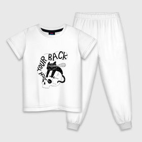 Детская пижама хлопок с принтом DARK SOULS в Санкт-Петербурге, 100% хлопок |  брюки и футболка прямого кроя, без карманов, на брюках мягкая резинка на поясе и по низу штанин
 | 