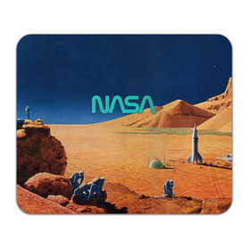 Коврик прямоугольный с принтом NASA on Mars в Санкт-Петербурге, натуральный каучук | размер 230 х 185 мм; запечатка лицевой стороны | 