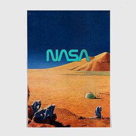 Постер с принтом NASA on Mars в Санкт-Петербурге, 100% бумага
 | бумага, плотность 150 мг. Матовая, но за счет высокого коэффициента гладкости имеет небольшой блеск и дает на свету блики, но в отличии от глянцевой бумаги не покрыта лаком | 