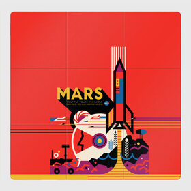 Магнитный плакат 3Х3 с принтом Mars NASA в Санкт-Петербурге, Полимерный материал с магнитным слоем | 9 деталей размером 9*9 см | 
