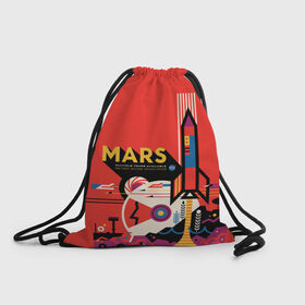 Рюкзак-мешок 3D с принтом Mars NASA в Санкт-Петербурге, 100% полиэстер | плотность ткани — 200 г/м2, размер — 35 х 45 см; лямки — толстые шнурки, застежка на шнуровке, без карманов и подкладки | 