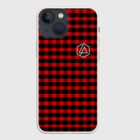 Чехол для iPhone 13 mini с принтом LINKIN PARK в Санкт-Петербурге,  |  | alteranative rock | chester bennington | linkin park | logo | mike shinoda | music | rap | rock | stripes | альтернативный рок | группа | клетчатая | линии | лого | музыка | полосы | реп | рок