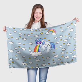 Флаг 3D с принтом Рарити в Санкт-Петербурге, 100% полиэстер | плотность ткани — 95 г/м2, размер — 67 х 109 см. Принт наносится с одной стороны | май литл пони | май литтл пони | пони | рарити