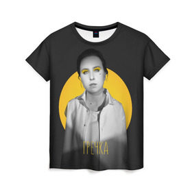 Женская футболка 3D с принтом Гречка солнце в Санкт-Петербурге, 100% полиэфир ( синтетическое хлопкоподобное полотно) | прямой крой, круглый вырез горловины, длина до линии бедер | анастасия иванова | гречка | люби меня люби | недокасаемость | подростки