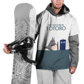 Накидка на куртку 3D с принтом Мой сосед Тоторо в Санкт-Петербурге, 100% полиэстер |  | Тематика изображения на принте: 10 доктор | doctor who | my neighbor totoro | tardis | totoro | десятый доктор | доктор кто | тардис | тоторо