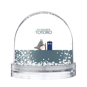 Снежный шар с принтом Мой сосед Тоторо в Санкт-Петербурге, Пластик | Изображение внутри шара печатается на глянцевой фотобумаге с двух сторон | 10 доктор | doctor who | my neighbor totoro | tardis | totoro | десятый доктор | доктор кто | тардис | тоторо