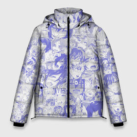 Мужская зимняя куртка 3D с принтом AHEGAO BLUE в Санкт-Петербурге, верх — 100% полиэстер; подкладка — 100% полиэстер; утеплитель — 100% полиэстер | длина ниже бедра, свободный силуэт Оверсайз. Есть воротник-стойка, отстегивающийся капюшон и ветрозащитная планка. 

Боковые карманы с листочкой на кнопках и внутренний карман на молнии. | ahegao | anime | kawai | kowai | otaku | senpai | sugoi | waifu | weeaboo | yandere | аниме | ахегао | вайфу | виабу | каваи | ковай | культура | отаку | сенпай | сугои | тренд | яндере