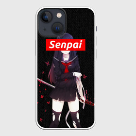 Чехол для iPhone 13 mini с принтом СЕНПАЙ   SENPAI в Санкт-Петербурге,  |  | ahegao | anime | kawai | kowai | otaku | senpai | sugoi | waifu | weeaboo | yandere | аниме | ахегао | вайфу | виабу | каваи | ковай | культура | отаку | сенпай | сугои | тренд | яндере