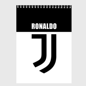 Скетчбук с принтом Ronaldo Juventus в Санкт-Петербурге, 100% бумага
 | 48 листов, плотность листов — 100 г/м2, плотность картонной обложки — 250 г/м2. Листы скреплены сверху удобной пружинной спиралью | cr7 | cristiano ronaldo | football | juventus | криштиану роналду | роналдо | роналду | ювентус