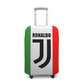 Чехол для чемодана 3D с принтом Ronaldo Juventus Italy в Санкт-Петербурге, 86% полиэфир, 14% спандекс | двустороннее нанесение принта, прорези для ручек и колес | cr7 | cristiano ronaldo | football | juventus | криштиану роналду | роналдо | роналду | футбол | ювентус