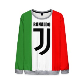 Мужской свитшот 3D с принтом Ronaldo Juventus Italy в Санкт-Петербурге, 100% полиэстер с мягким внутренним слоем | круглый вырез горловины, мягкая резинка на манжетах и поясе, свободная посадка по фигуре | cr7 | cristiano ronaldo | football | juventus | криштиану роналду | роналдо | роналду | футбол | ювентус