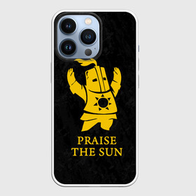 Чехол для iPhone 13 Pro с принтом PRAISE THE SUN | DARK SOULS | ТЁМНЫЕ ДУШИ в Санкт-Петербурге,  |  | dark souls | game | gamer | knight | play | player | praise the sun | дарк соулс | доспехи | игры | надпись | рыцарь | темные души