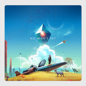 Магнитный плакат 3Х3 с принтом No Man’s Sky - Atlas Rises в Санкт-Петербурге, Полимерный материал с магнитным слоем | 9 деталей размером 9*9 см | no man sky | no mans sky | no man’s sky | no man’s sky next