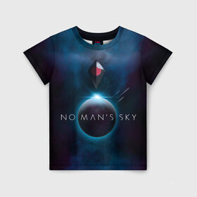 Детская футболка 3D с принтом No Man’s Sky в Санкт-Петербурге, 100% гипоаллергенный полиэфир | прямой крой, круглый вырез горловины, длина до линии бедер, чуть спущенное плечо, ткань немного тянется | Тематика изображения на принте: no man sky | no mans sky | no man’s sky | no man’s sky next