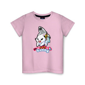 Детская футболка хлопок с принтом Rocket bunny в Санкт-Петербурге, 100% хлопок | круглый вырез горловины, полуприлегающий силуэт, длина до линии бедер | Тематика изображения на принте: 240sx | bunny | nissan | rocket | toyota | кролик | ниссан | тойота