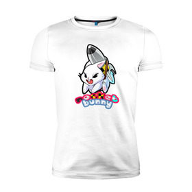 Мужская футболка премиум с принтом Rocket bunny в Санкт-Петербурге, 92% хлопок, 8% лайкра | приталенный силуэт, круглый вырез ворота, длина до линии бедра, короткий рукав | Тематика изображения на принте: 240sx | bunny | nissan | rocket | toyota | кролик | ниссан | тойота