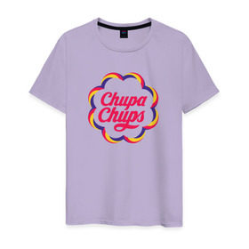 Мужская футболка хлопок с принтом Chupa-Chups color в Санкт-Петербурге, 100% хлопок | прямой крой, круглый вырез горловины, длина до линии бедер, слегка спущенное плечо. | Тематика изображения на принте: chupa | chupa chups