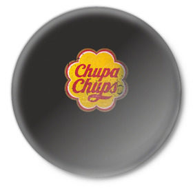 Значок с принтом Chupa-Chups retro в Санкт-Петербурге,  металл | круглая форма, металлическая застежка в виде булавки | chupa | chupa chups