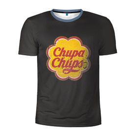 Мужская футболка 3D спортивная с принтом Chupa-Chups retro в Санкт-Петербурге, 100% полиэстер с улучшенными характеристиками | приталенный силуэт, круглая горловина, широкие плечи, сужается к линии бедра | chupa | chupa chups