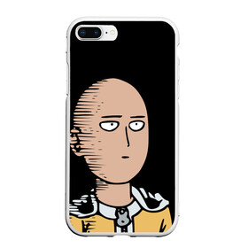 Чехол для iPhone 7Plus/8 Plus матовый с принтом One-Punch Man Ванпачмен в Санкт-Петербурге, Силикон | Область печати: задняя сторона чехла, без боковых панелей | onepunch | аниме | анимэ  | вапначмен | генос | пачмен