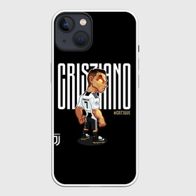 Чехол для iPhone 13 с принтом Cristiano Ronaldo. Juventus в Санкт-Петербурге,  |  | 7 | champion | cr7 | cristiano | footballer | forward | juventus | portugal | ronaldo | крис | криштиану | португалия | реал | рон | роналду | ронни | форвард | футболист | чемпион | ювентус