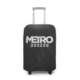 Чехол для чемодана 3D с принтом METRO EXODUS в Санкт-Петербурге, 86% полиэфир, 14% спандекс | двустороннее нанесение принта, прорези для ручек и колес | exodus | horror | metro exodus | survival | игры | исход | метро | метро 2035