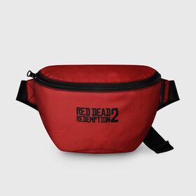 Поясная сумка 3D с принтом RED DEAD REDEMPTION 2 в Санкт-Петербурге, 100% полиэстер | плотная ткань, ремень с регулируемой длиной, внутри несколько карманов для мелочей, основное отделение и карман с обратной стороны сумки застегиваются на молнию | 