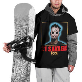 Накидка на куртку 3D с принтом 21 Savage в Санкт-Петербурге, 100% полиэстер |  | Тематика изображения на принте: 21 savage | boomin | issa | metro | mode | numb | rap | trap | бешеный | сэведж | твени ван севедж | твенти